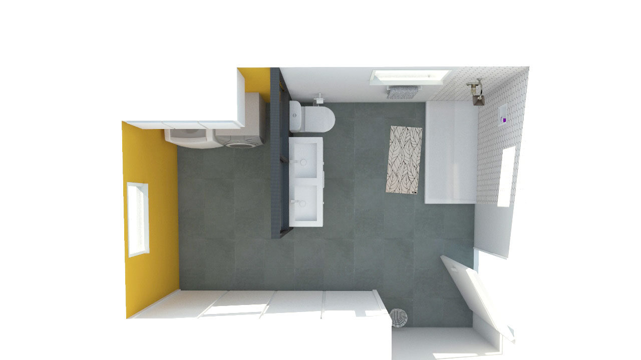 salle de bain lumineuse 3d
