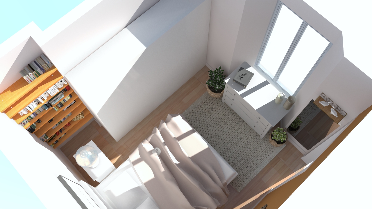 chambre à coucher douceur ocre petit appartement atypique