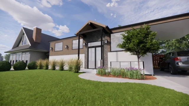 🏡 Découvrez la transformation d’une façade en 3D ! 🏡

Rien de tel qu’une modélisation 3D pour visualiser le potentiel d’un espace avant même le début des travaux. Voici la projection d'une façade repensée, alliant modernité et charme intemporel.

Avec des matériaux soigneusement sélectionnés et un mélange de trois matériaux, cette façade révèle toute la personnalité de la maison et s'intègre parfaitement à son environnement. 🌿

Swipez pour voir chaque détail et laissez vous inspirer par cette vision de design ! 👀✨

Que pensez-vous de ce look ? Dites moi en commentaire ! 👇